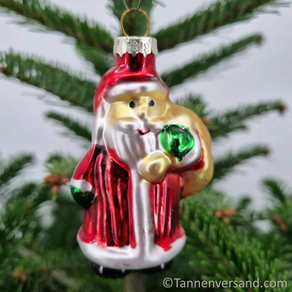 Anhänger Weihnachtsmann aus Glas Glanz 9 cm - Image 2