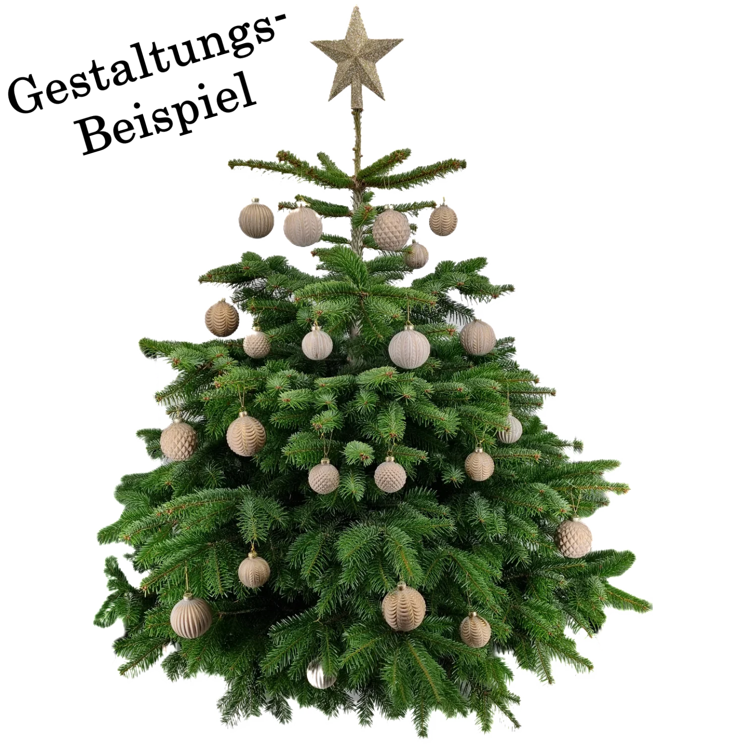 Weihnachtskugel aus Glas Champagner 8 cm 12er Set - Image 3
