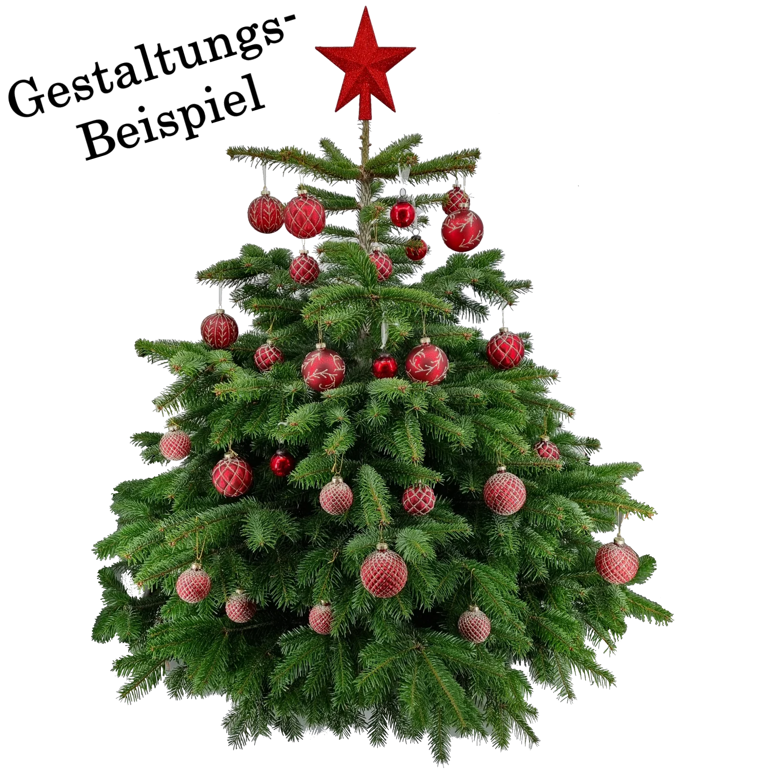 Weihnachtskugel aus Glas Rot Gold 8 cm 12er Set - Image 3